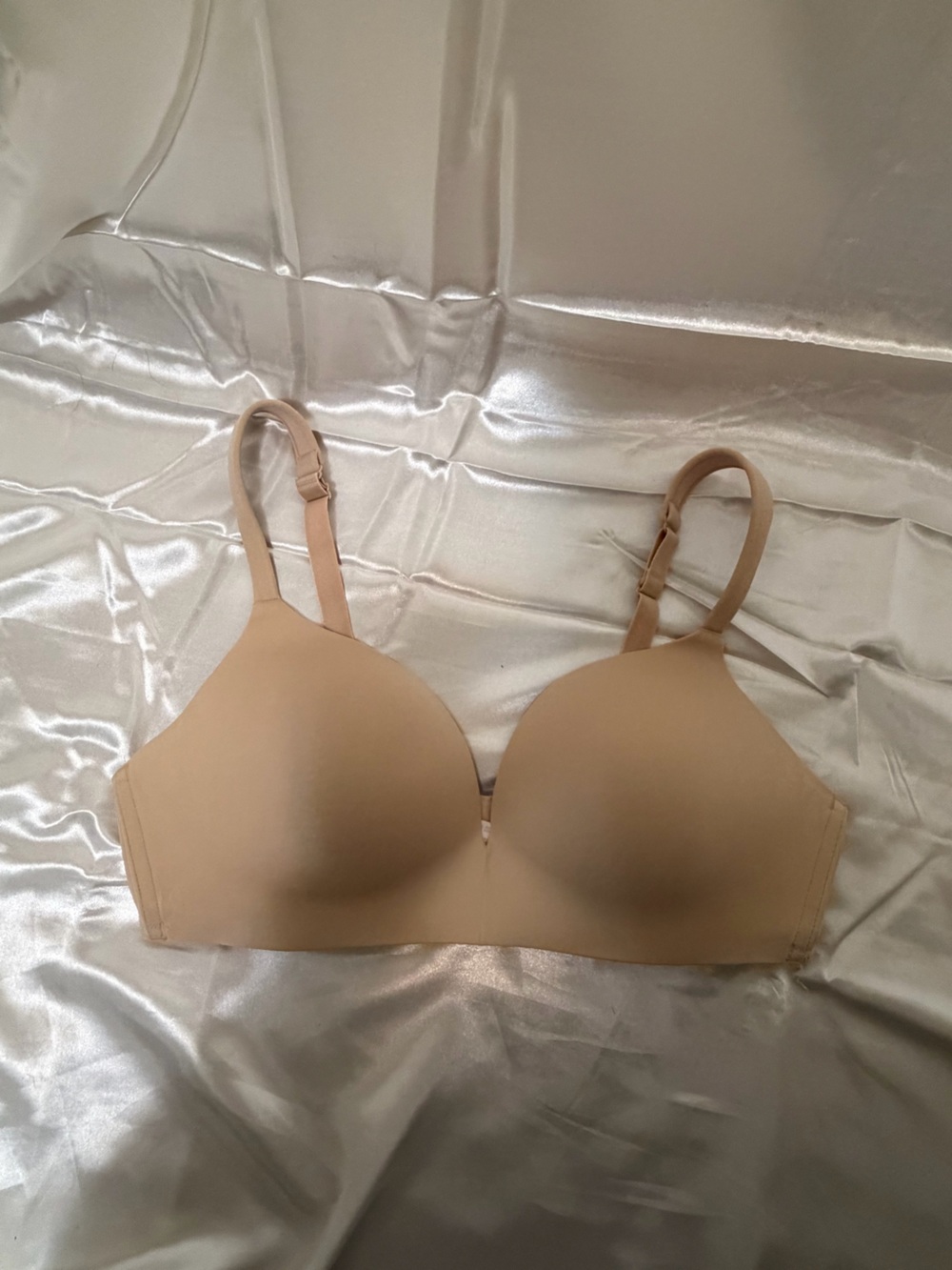 Cacique Lane Bryant 38C Nude T Shirt Bra Smooth Underwire Beige Everyday